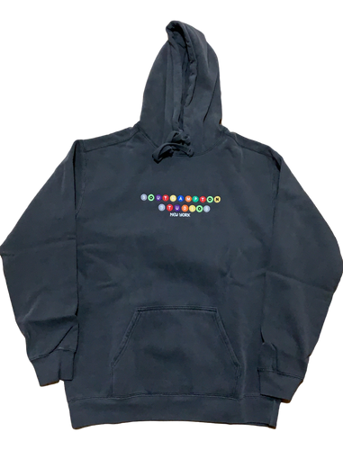 Southampton Subway Series Hoodie - Washed Black