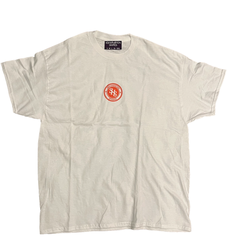 Monogram Logo Tee - White / Orange